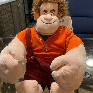 Disney Wreck It Ralph Plush Doll Talking 22” Large WORKS GREAT * Thinkway Toys